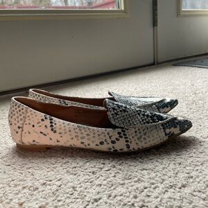 Abound faux snake skin pointed toe flat